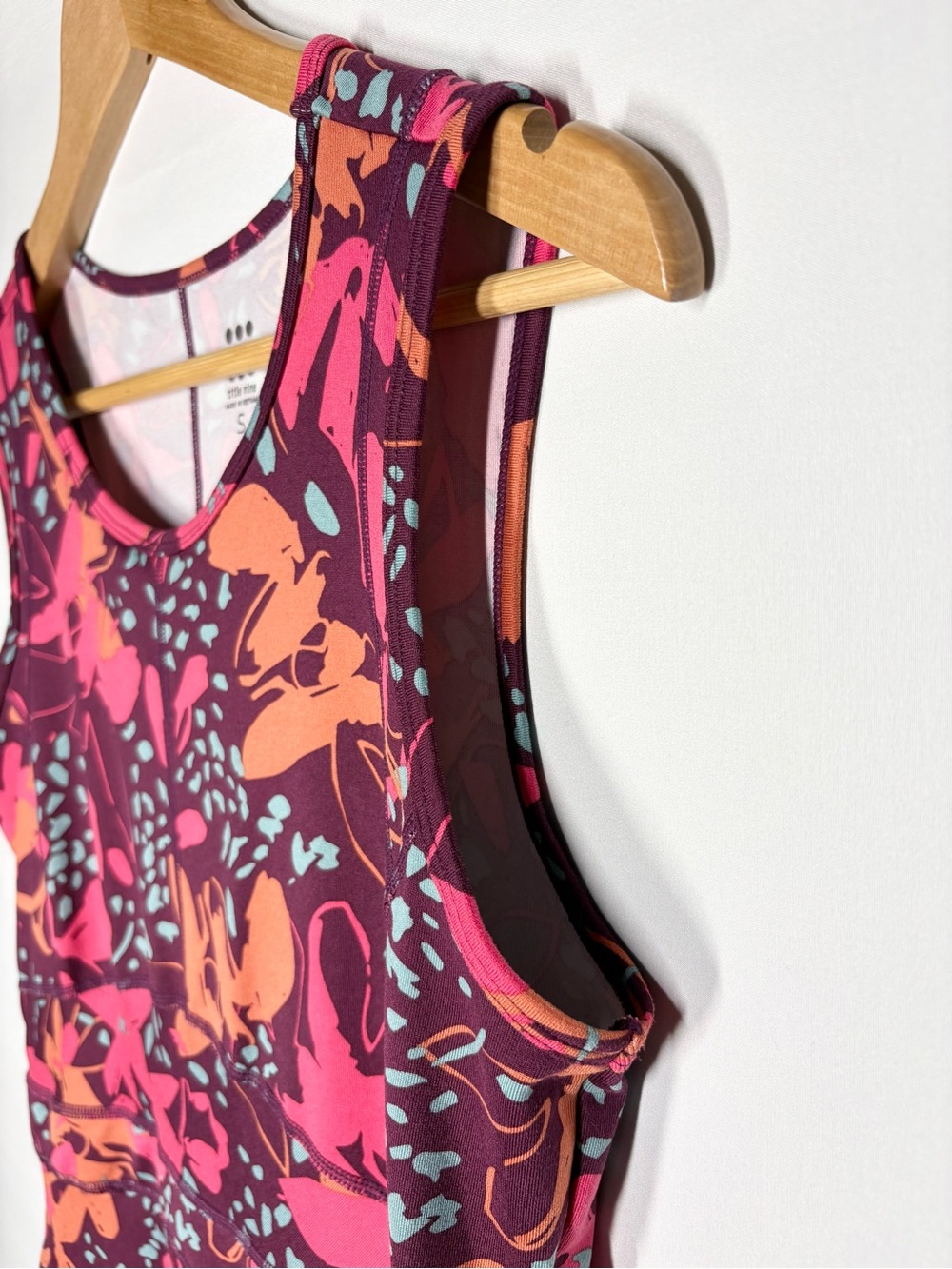 Like New Title Nine Tank Dream Dress in Burgundy, Pink, & Orange Floral. Small - Picture 7 of 13